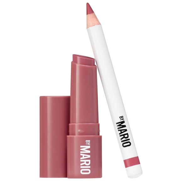 MAKEUP BY MARIO Dream Lip Kit MoistureGlow Plumping Lipstick, Ultra Suede Pencil - Picture 1 of 15